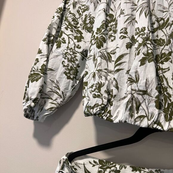 Petal & Pup NWT DELILAH SET - GREEN FLORAL SIZE Large - Picture 8 of 13